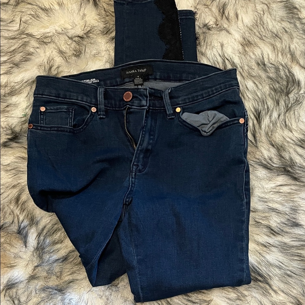 Ivanka Trump Dark Blue Skinny Jeans